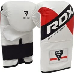 RDX SPORTS RDX F10 4FT / 5FT 3-IN-1 WHITE TRAINING PUNCH BAG WITH MITTS SET 18 RDX SPORTS RDX F10 4FT / 5FT 3-IN-1 WHITE TRAINING PUNCH BAG WITH MITTS SET -Rdxsports Shop 17pc white red black training punching bag with mitts 3 5