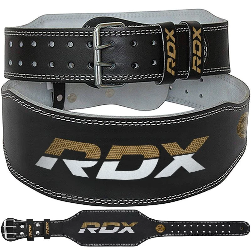 RDX SPORTS RDX 4 Inch Padded Leather Weightlifting Fitness Gym Belt 14 RDX SPORTS RDX 4 Inch Padded Leather Weightlifting Fitness Gym Belt - Image 14