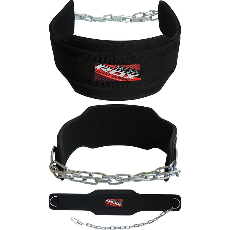 RDX SPORTS RDX 6DP Heavy Duty Weight Training Gym Dipping Belt With Chain 4 RDX SPORTS RDX 6DP Heavy Duty Weight Training Gym Dipping Belt With Chain - Image 4