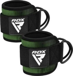 RDX SPORTS RDX A4 Ankle Straps For Gym Cable Machine 30 RDX SPORTS RDX A4 Ankle Straps For Gym Cable Machine -Rdxsports Shop a4 ankle straps for gym cable machine army green 2