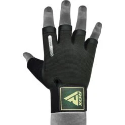 RDX SPORTS RDX T2 Weightlifting Gloves -Rdxsports Shop army green t2 half taining gym gloves 4 4