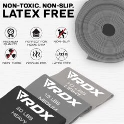 RDX SPORTS RDX B2 TPE Flat Resistance Training Bands Set 10 RDX SPORTS RDX B2 TPE Flat Resistance Training Bands Set -Rdxsports Shop b2 flat resistance band set 3