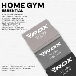 RDX SPORTS RDX B2 TPE Flat Resistance Training Bands Set 15 RDX SPORTS RDX B2 TPE Flat Resistance Training Bands Set -Rdxsports Shop b2 flat resistance band set 8