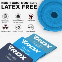 RDX SPORTS RDX B3 TPE Flat Resistance Training Bands Set 10 RDX SPORTS RDX B3 TPE Flat Resistance Training Bands Set -Rdxsports Shop b3 flat resistance band set 3