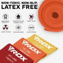 RDX SPORTS RDX B4 TPE Flat Resistance Training Bands Set -Rdxsports Shop b4 flat resistance band set 3