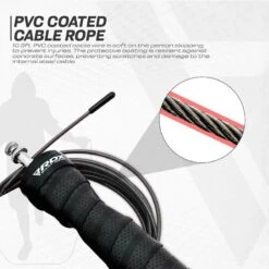 RDX SPORTS RDX B4 Adjustable 10.3ft Jump Rope With 2 Tangle-Free Steel Wires 13 RDX SPORTS RDX B4 Adjustable 10.3ft Jump Rope With 2 Tangle-Free Steel Wires -Rdxsports Shop b4 adjustable 10.3ft skipping rope 4