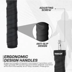 RDX SPORTS RDX B4 Adjustable 10.3ft Jump Rope With 2 Tangle-Free Steel Wires 15 RDX SPORTS RDX B4 Adjustable 10.3ft Jump Rope With 2 Tangle-Free Steel Wires -Rdxsports Shop b4 adjustable 10.3ft skipping rope 6