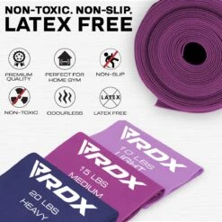 RDX SPORTS RDX B5 TPE Flat Resistance Training Bands Set -Rdxsports Shop b5 flat resistance band set 3