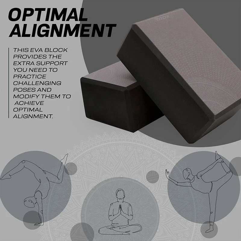 RDX SPORTS RDX D10 High Density EVA Foam Yoga Blocks Non-Slip Brick 5 RDX SPORTS RDX D10 High Density EVA Foam Yoga Blocks Non-Slip Brick - Image 5