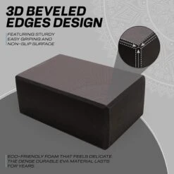 RDX SPORTS RDX D10 High Density EVA Foam Yoga Blocks Non-Slip Brick 15 RDX SPORTS RDX D10 High Density EVA Foam Yoga Blocks Non-Slip Brick -Rdxsports Shop black d10 yoga blocks 8