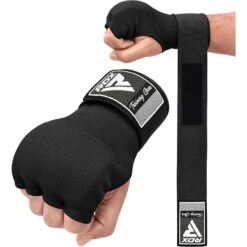 RDX SPORTS RDX IS Gel Padded Inner Gloves Hook & Loop Wrist Strap For Knuckle Protection OEKO-TEX® Standard 100 Certified 16 RDX SPORTS RDX IS Gel Padded Inner Gloves Hook & Loop Wrist Strap For Knuckle Protection OEKO-TEX® Standard 100 Certified -Rdxsports Shop black hoisery inner step 1