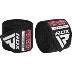 RDX SPORTS RDX WX Professional Boxing Hand Wraps -Rdxsports Shop black hand wraps 1