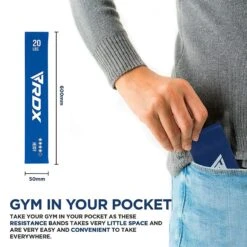 RDX SPORTS RDX MU 5-in-1 Pull Up Assist & Body Stretching Bands For Resistance Training -Rdxsports Shop blue mu resistance band set 3