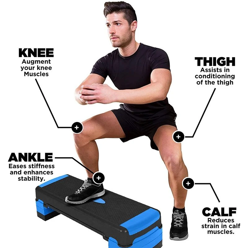 RDX SPORTS RDX PP Aerobic Step Platform With 3 Adjustable Height 2 RDX SPORTS RDX PP Aerobic Step Platform With 3 Adjustable Height - Image 2