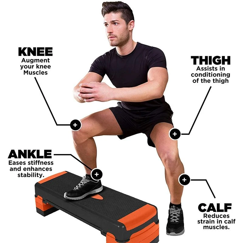 RDX SPORTS RDX PP Aerobic Step Platform With 3 Adjustable Height 4 RDX SPORTS RDX PP Aerobic Step Platform With 3 Adjustable Height - Image 4