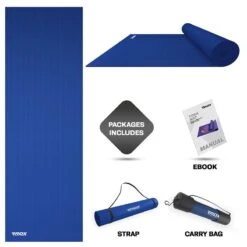 RDX SPORTS RDX SC Iris 6mm PVC Yoga Mat -Rdxsports Shop blue sc pvc yoga mats 7 1