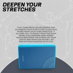 RDX SPORTS RDX D9 High Density EVA Foam Yoga Blocks Non-Slip Brick 11 RDX SPORTS RDX D9 High Density EVA Foam Yoga Blocks Non-Slip Brick -Rdxsports Shop blue yoga block design 4