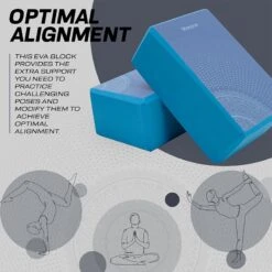 RDX SPORTS RDX D9 High Density EVA Foam Yoga Blocks Non-Slip Brick 12 RDX SPORTS RDX D9 High Density EVA Foam Yoga Blocks Non-Slip Brick -Rdxsports Shop blue yoga block design 5
