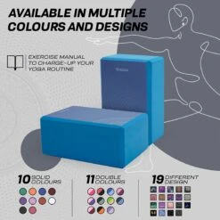 RDX SPORTS RDX D9 High Density EVA Foam Yoga Blocks Non-Slip Brick 13 RDX SPORTS RDX D9 High Density EVA Foam Yoga Blocks Non-Slip Brick -Rdxsports Shop blue yoga block design 6