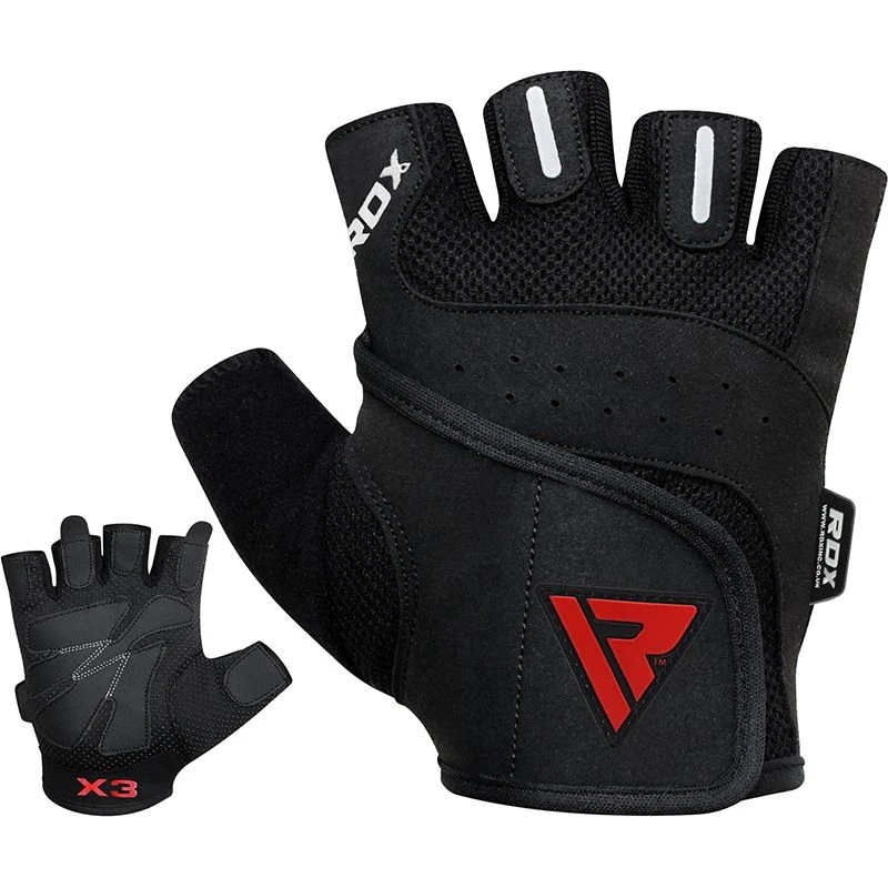 RDX SPORTS RDX S2 Half Finger Padded Bodybuilding Workout Gym Gloves 6 RDX SPORTS RDX S2 Half Finger Padded Bodybuilding Workout Gym Gloves - Image 6