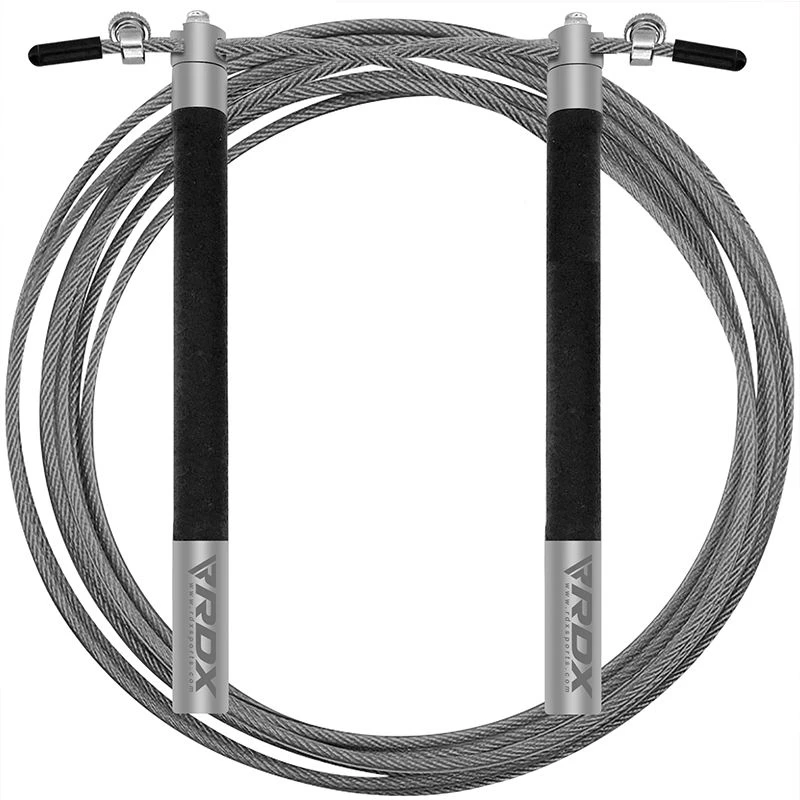 RDX SPORTS RDX C3 Adjustable 10.3ft Black Jump Rope With Non-Slip Handles 4 RDX SPORTS RDX C3 Adjustable 10.3ft Black Jump Rope With Non-Slip Handles - Image 4
