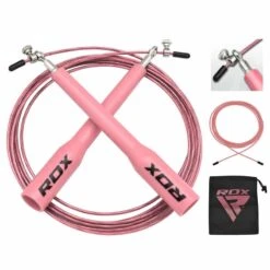 RDX SPORTS RDX C5 Adjustable Aluminum Handle Speed Rope -Rdxsports Shop c5 skipping jump rope 26