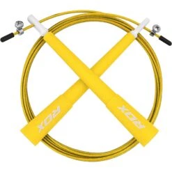 RDX SPORTS RDX C8 10 Ft. Adjustable PVC Coated Steel Cable Speed Jump Rope 24 RDX SPORTS RDX C8 10 Ft. Adjustable PVC Coated Steel Cable Speed Jump Rope -Rdxsports Shop c8 skipping ropes yellow 10