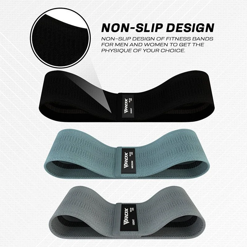 RDX SPORTS RDX CG Heavy-Duty Fabric Resistance Training Bands For Fitness 3 RDX SPORTS RDX CG Heavy-Duty Fabric Resistance Training Bands For Fitness - Image 3