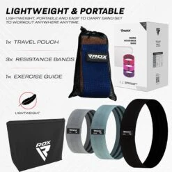 RDX SPORTS RDX CG Heavy-Duty Fabric Resistance Training Bands For Fitness 11 RDX SPORTS RDX CG Heavy-Duty Fabric Resistance Training Bands For Fitness -Rdxsports Shop cg grey fabric resistant training band for fitness and home workouts 5