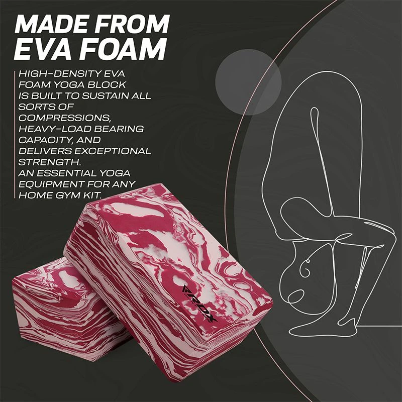 RDX SPORTS RDX CP EVA Foam High Density Non-Slips Yoga Block 2 RDX SPORTS RDX CP EVA Foam High Density Non-Slips Yoga Block - Image 2