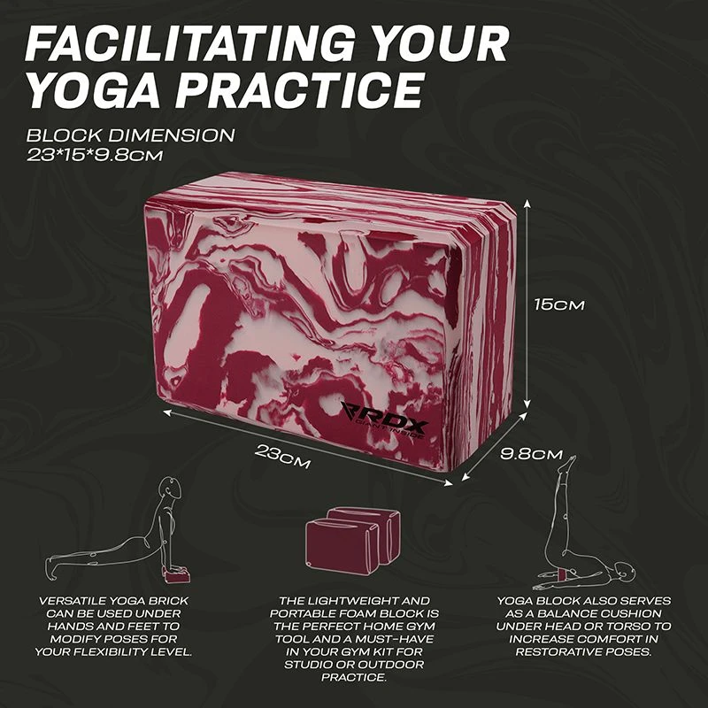 RDX SPORTS RDX CP EVA Foam High Density Non-Slips Yoga Block 7 RDX SPORTS RDX CP EVA Foam High Density Non-Slips Yoga Block - Image 7