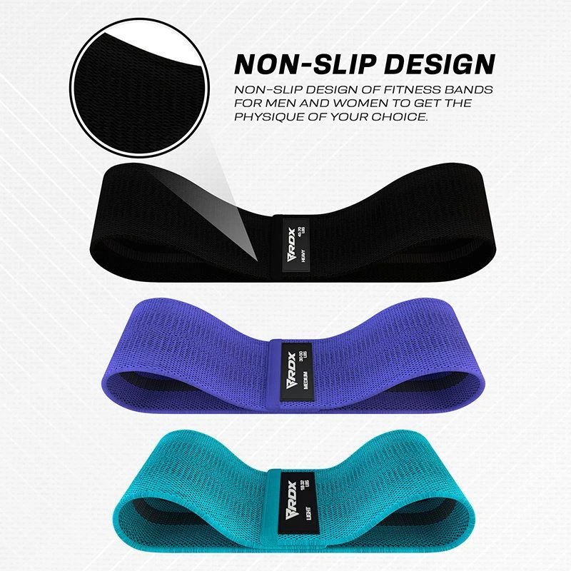 RDX SPORTS RDX CU Heavy-Duty Fabric Resistance Training Bands For Fitness 3 RDX SPORTS RDX CU Heavy-Duty Fabric Resistance Training Bands For Fitness - Image 3