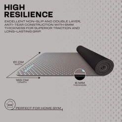 RDX SPORTS RDX D1 6mm PU Rubber Yoga Mat -Rdxsports Shop d1 pu yoga mats 5