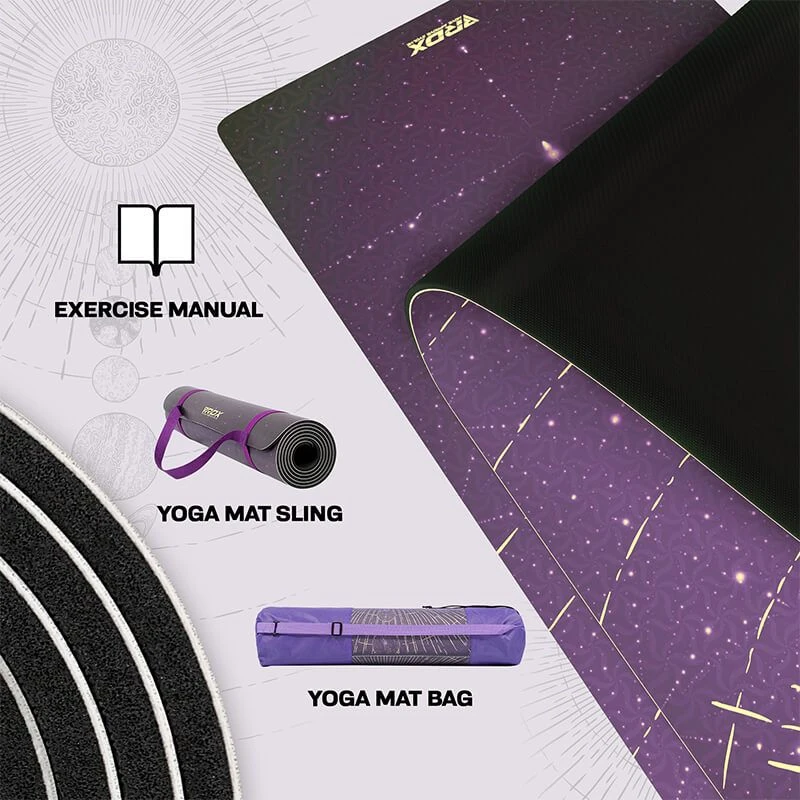 RDX SPORTS RDX D11 6mm PU Rubber Yoga Mat 5 RDX SPORTS RDX D11 6mm PU Rubber Yoga Mat - Image 5
