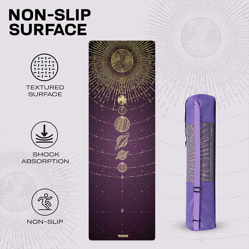 RDX SPORTS RDX D11 6mm PU Rubber Yoga Mat 6 RDX SPORTS RDX D11 6mm PU Rubber Yoga Mat - Image 6