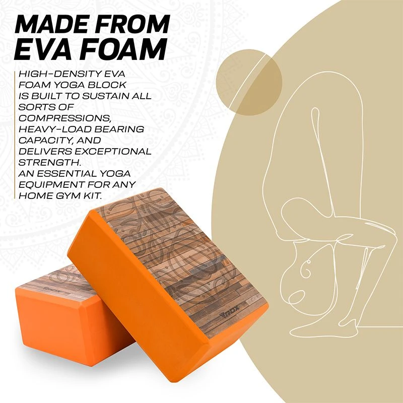 RDX SPORTS RDX D11 High Density EVA Foam Yoga Blocks Non-Slip Brick 2 RDX SPORTS RDX D11 High Density EVA Foam Yoga Blocks Non-Slip Brick - Image 2
