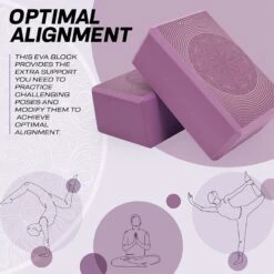 RDX SPORTS RDX D15 High Density EVA Foam Yoga Blocks Non-Slip Brick 12 RDX SPORTS RDX D15 High Density EVA Foam Yoga Blocks Non-Slip Brick -Rdxsports Shop d15 yoga blocks 5