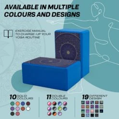 RDX SPORTS RDX D19 High Density EVA Foam Yoga Blocks Non-Slip Brick -Rdxsports Shop d19 yoga blocks 6 1