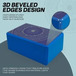 RDX SPORTS RDX D19 High Density EVA Foam Yoga Blocks Non-Slip Brick -Rdxsports Shop d19 yoga blocks 8 1