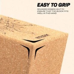 RDX SPORTS RDX D2 Cork Yoga Block Non-Slip Brick -Rdxsports Shop d2 cork yoga block for fitness 3
