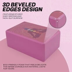 RDX SPORTS RDX D2 High Density EVA Foam Yoga Blocks Non-Slip Brick -Rdxsports Shop d2 pink yoga blocks design 7