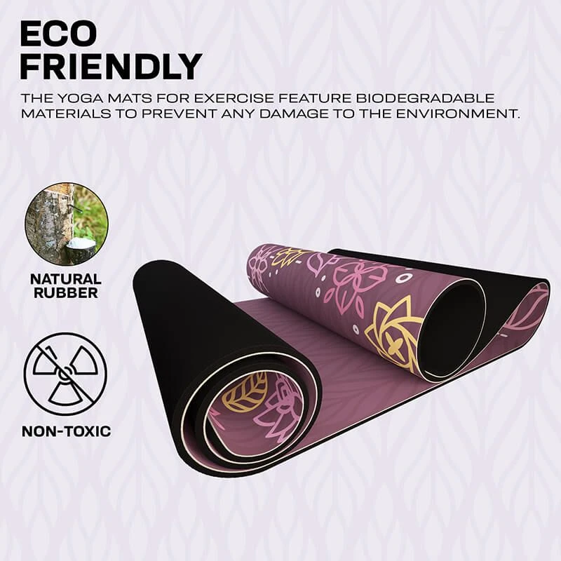 RDX SPORTS RDX D2 6mm PU Rubber Yoga Mat 3 RDX SPORTS RDX D2 6mm PU Rubber Yoga Mat - Image 3