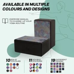 RDX SPORTS RDX D3 High Density EVA Foam Yoga Blocks Non-Slip Brick -Rdxsports Shop d3 black yoga blocks 6