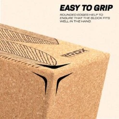 RDX SPORTS RDX D3 Cork Yoga Block Non-Slip Brick -Rdxsports Shop d3 cork yoga block for fitness 3