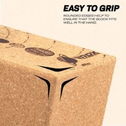 RDX SPORTS RDX D4 Cork Yoga Block Non-Slip Brick -Rdxsports Shop d4 cork yoga block for fitness 3