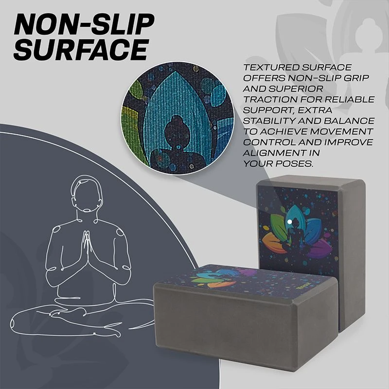 RDX SPORTS RDX D4 High Density EVA Foam Yoga Blocks Non-Slip Brick 3 RDX SPORTS RDX D4 High Density EVA Foam Yoga Blocks Non-Slip Brick - Image 3