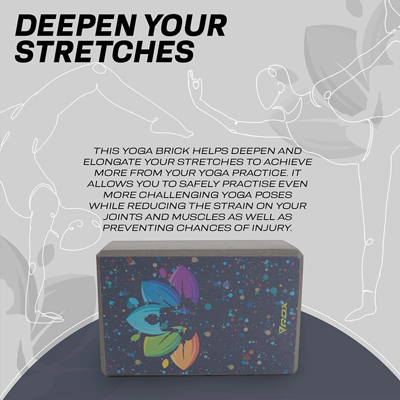 RDX SPORTS RDX D4 High Density EVA Foam Yoga Blocks Non-Slip Brick 4 RDX SPORTS RDX D4 High Density EVA Foam Yoga Blocks Non-Slip Brick - Image 4