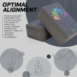 RDX SPORTS RDX D4 High Density EVA Foam Yoga Blocks Non-Slip Brick 12 RDX SPORTS RDX D4 High Density EVA Foam Yoga Blocks Non-Slip Brick -Rdxsports Shop d4 yoga blocks design 5