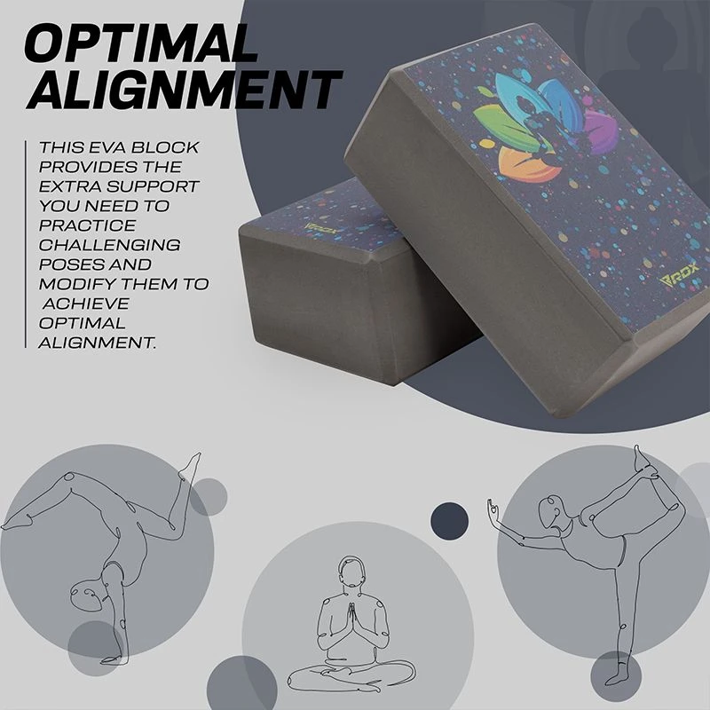 RDX SPORTS RDX D4 High Density EVA Foam Yoga Blocks Non-Slip Brick 5 RDX SPORTS RDX D4 High Density EVA Foam Yoga Blocks Non-Slip Brick - Image 5