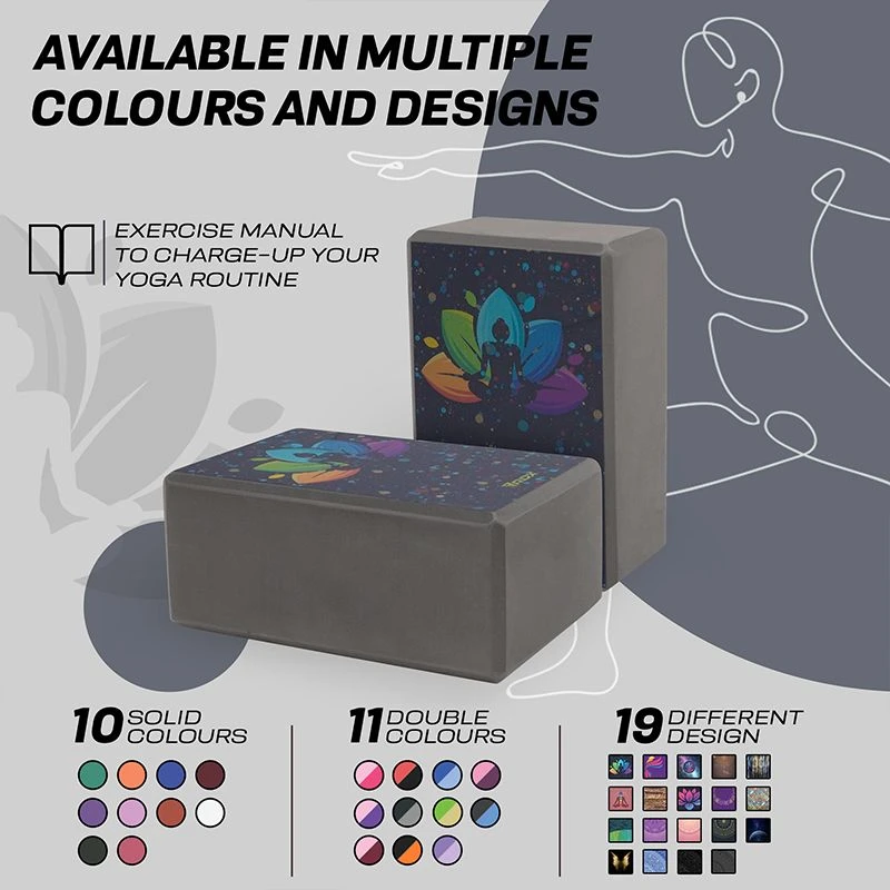 RDX SPORTS RDX D4 High Density EVA Foam Yoga Blocks Non-Slip Brick 6 RDX SPORTS RDX D4 High Density EVA Foam Yoga Blocks Non-Slip Brick - Image 6